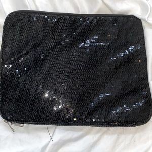 Black Sequins Laptop Soft Case